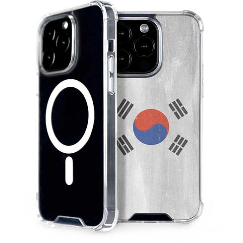 South Korean Flag Distressed iPhone 14 Pro MagSafe Case
